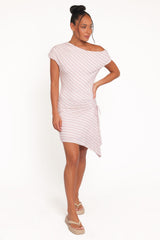 Rois Mini Dress - Pink Stripe