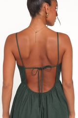 Savannah Maxi Dress - Forest Green