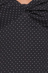 Shanice Maxi Dress - Black Polka Dot