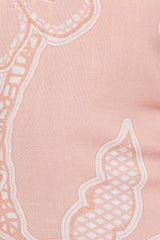 Sierra Wrap Midi Dress - Peach Floral
