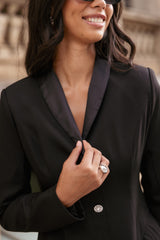 Sonya Long Sleeve Mini Dress - Black