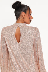 Springfield Mini Dress - Gold