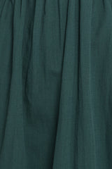 Sullivan Puff Sleeve Maxi Dress - Forest Green