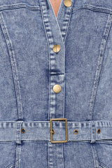 Tamara Maxi Dress - Med Denim