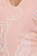 Tamika Mini Dress - Peach Floral