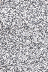 Tory Off Shoulder Sequin Mini Dress - Silver