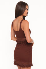 Tula Mini Dress - Dark Brown
