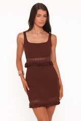Tula Mini Dress - Dark Brown