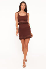 Tula Mini Dress - Dark Brown