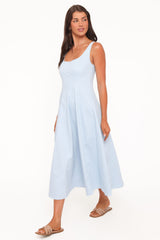 Una Midi Dress - Blue