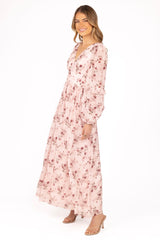 Vayla Maxi Dress - Pink Rose