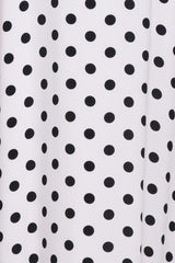 Virgo Maxi Dress - White Polka Dot