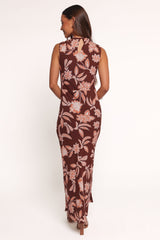 Wheeler Midi Dress - Orange Floral