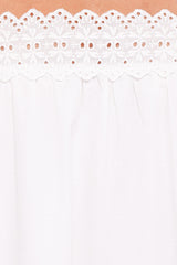 Winora Midi Dress - White Broderie