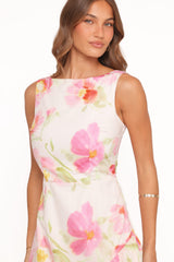 Zula Maxi Dress - Pink Garden Floral