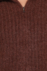 Miffy Zip Through Cardigan - Chocolate