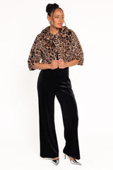 Florian Cropped Jacket - Leopard