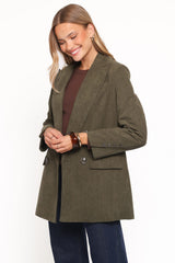 Madi Corduroy Blazer - Olive