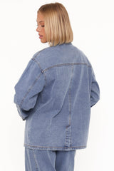 Remy Denim Utility Jacket - Medium Wash