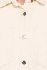 Toto Denim Shacket - Ivory