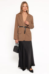Tove Tie Back Blazer - Tan