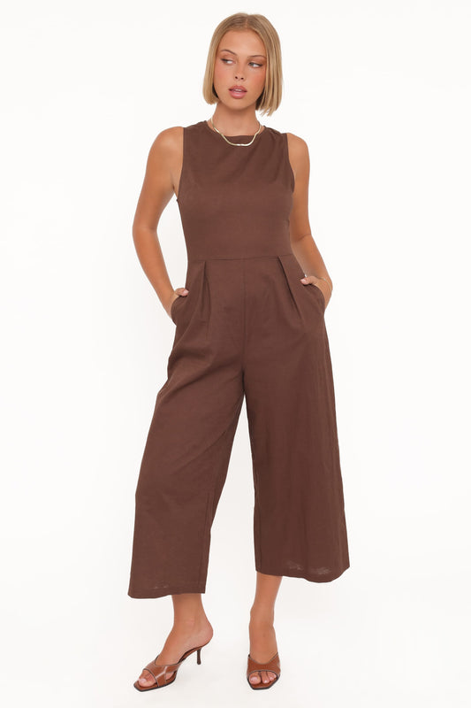 Ester Jumpsuit - Chocolate
