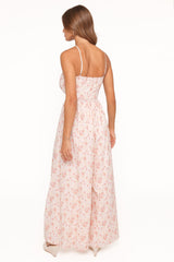 Madeira Jumpsuit - Peach Ditsy Floral