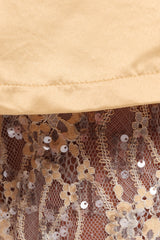 Oxley Strapless Jumpsuit - Mango Sequin