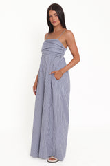 Pricilla Jumpsuit - Blue Gingham