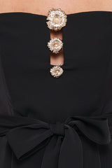 Rois Strapless Jumpsuit - Black
