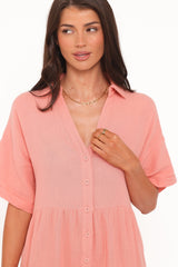 Winny Romper - Orange Sherbet
