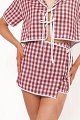 Ana Skort Set - Burgundy