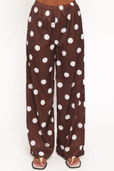 Brielle Polka Dot Set - Brown Polka Dot