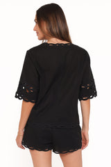 Brydie Short Set - Black