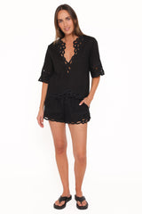 Brydie Short Set - Black