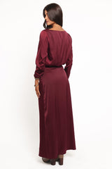 Catherine Skirt Set - Burgundy