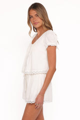 Elara Short Set - White