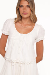 Elara Short Set - White