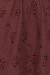 Faela Short Set - Brown Broderie