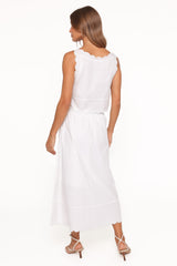 Heather Maxi Skirt Set - White