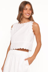 Heather Maxi Skirt Set - White