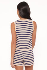 Ilona Knit Set - Cream/Navy Stripe