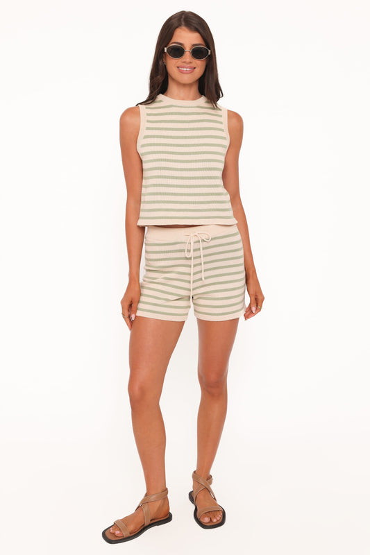 Ilona Knit Set - Cream/Sage