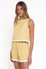 Katy Short Set - Yellow