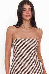 Kim Pant Set - Brown Stripe