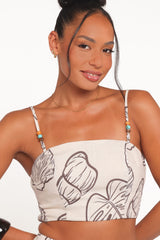Kristy Maxi Skirt Set - Cream Shells