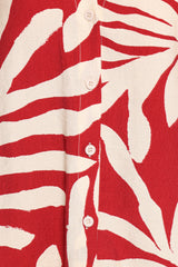 Lilo Short Set - Red Palm Print