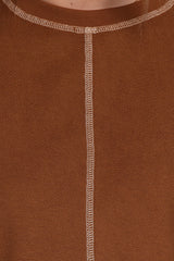 Melody Knit Short Set - Chocolate