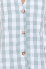 Miller Short Set - Sage Gingham