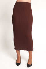 Payton Knitted Set - Chocolate Brown